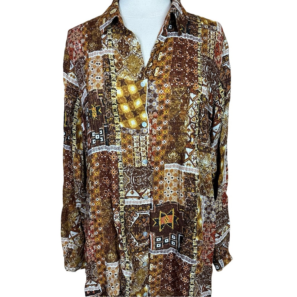 Jane + Delancey Boho Oversized Patchwork Floral P… - image 3